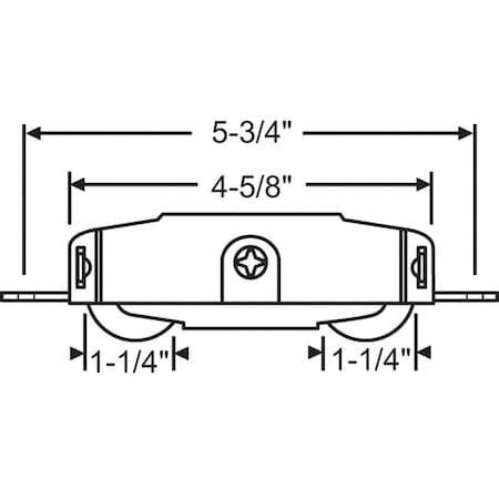 Strybuc Patio Door Roller Tandem 9-239